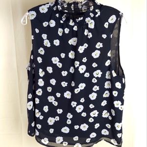 New XL High Neck Top Floral Sleeveless by Sanctuary